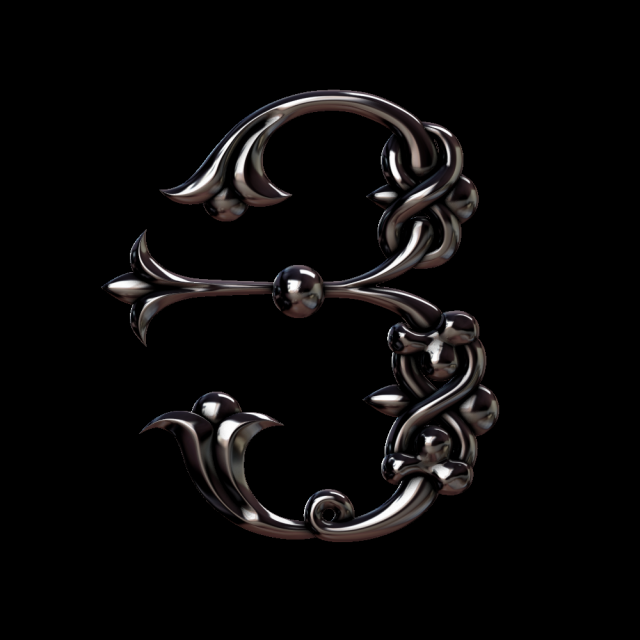 3d armenian font 3D-Druckmodell .c4d .max .obj .3ds .fbx .stl .blend 