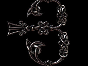 3डी अर्मेनियाई फ़ॉन्ट 3D प्रिंट मॉडल