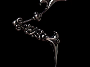 3Dアルメニア語フォント 3Dプリントモデル