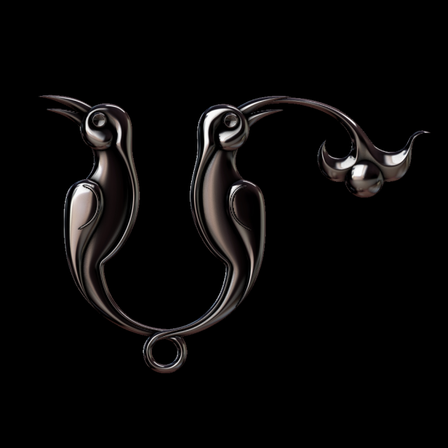 3d armenian font Modello di stampa 3D .c4d .max .obj .3ds .fbx .stl .blend 