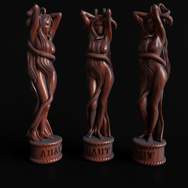 lilith Modèles 3D en vedette .c4d .max .obj .3ds .fbx .stl .blend 