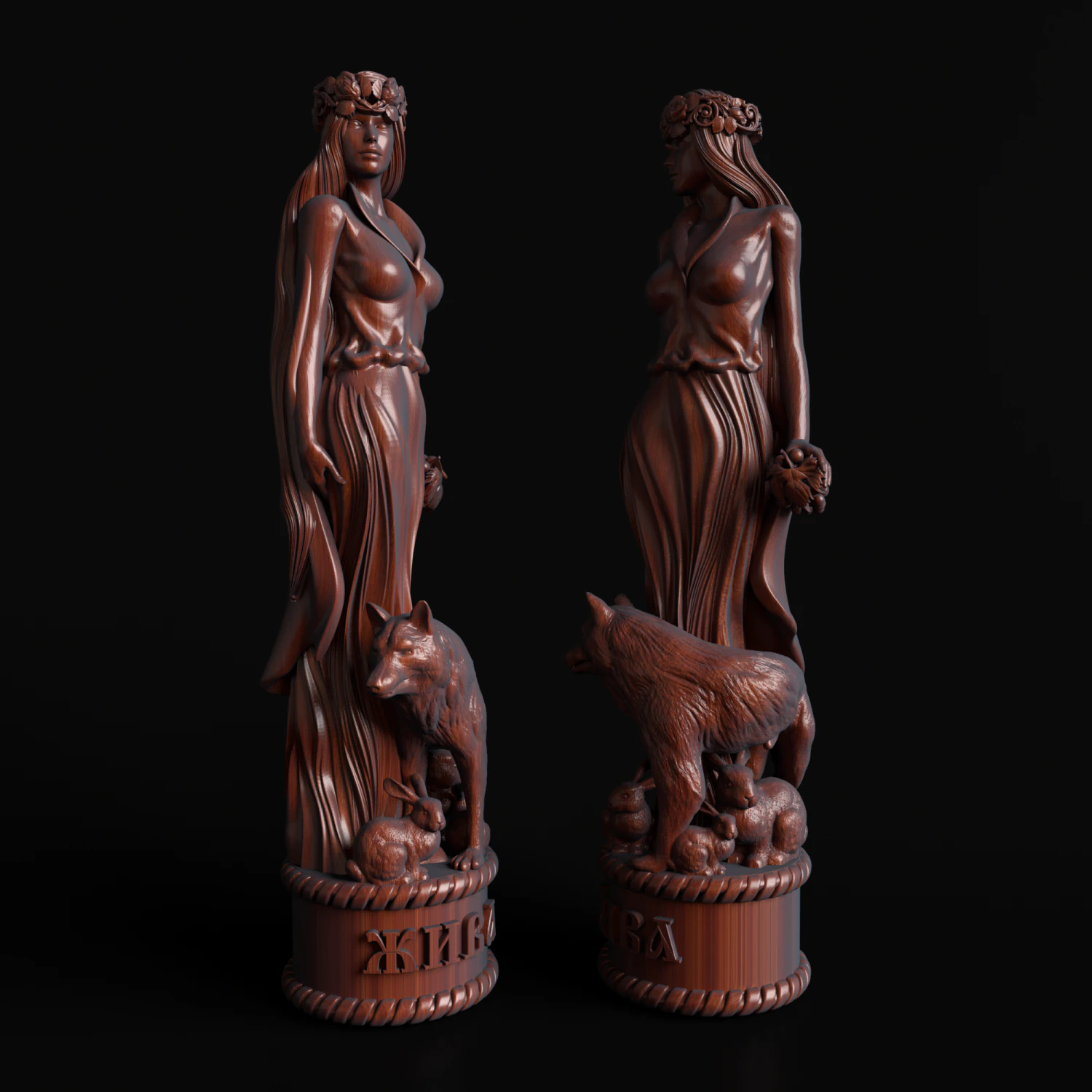 the slavic goddess is alive 3D Print Model .c4d .max .obj .3ds .fbx .stl .blend 
