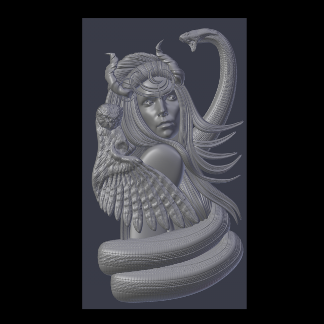 relief 3D 打印模型 .c4d .max .obj .3ds .fbx .stl .blend 
