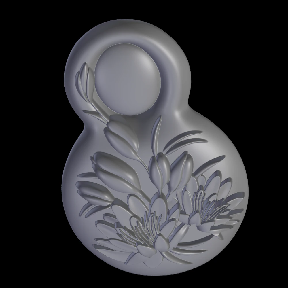 Gingerbread shape 3D Print Model .c4d .max .obj .3ds .fbx .stl .blend