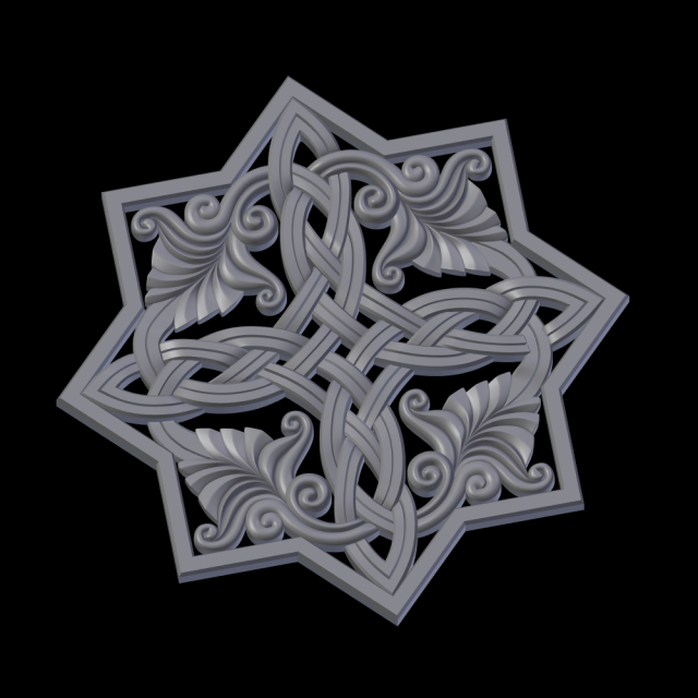 Relief 3D Baskı Modeli .c4d .max .obj .3ds .fbx .stl .blend 