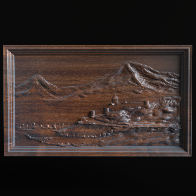 Relief 3D-Druckmodell .c4d .max .obj .3ds .fbx .stl .blend 