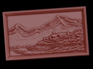 Relief 3D-Druckmodell