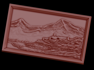 Relief 3D-Druckmodell