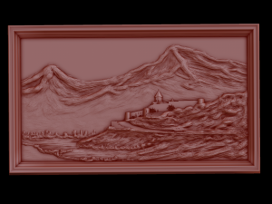 Relief 3D-Druckmodell