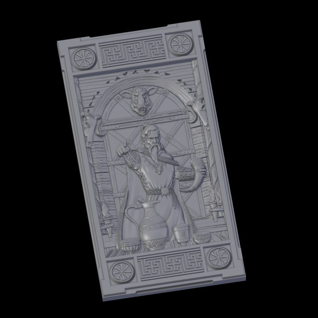 Relief Model do druku 3D .c4d .max .obj .3ds .fbx .stl .blend 