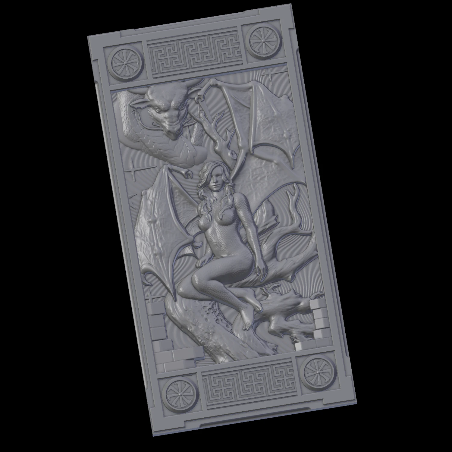 Relief 3D Print Model .c4d .max .obj .3ds .fbx .stl .blend 