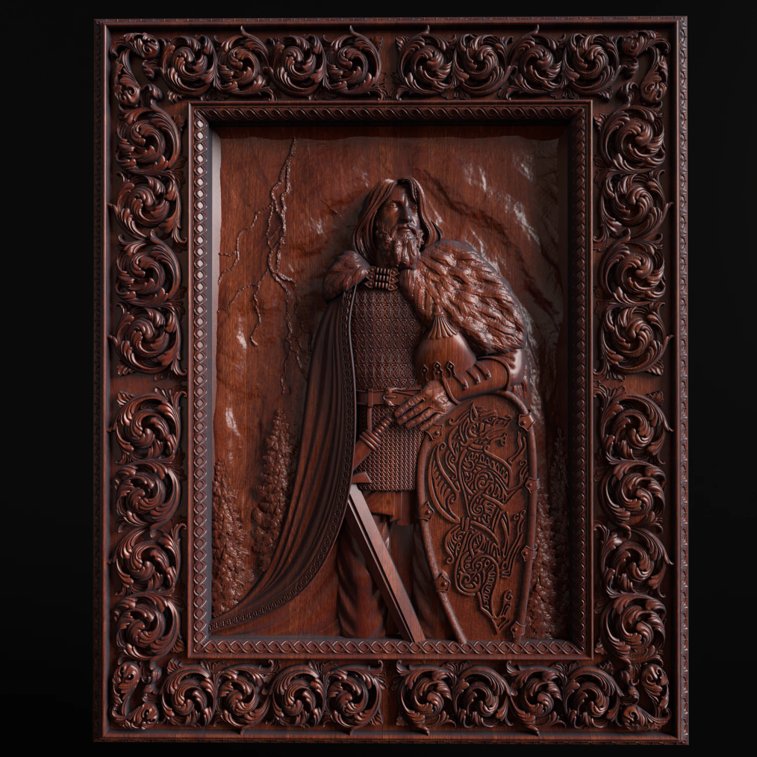 Relief 3D Print Model .c4d .max .obj .3ds .fbx .stl .blend 