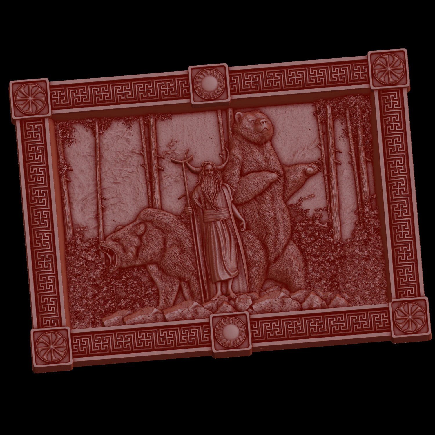 Relief 3D Print Model .c4d .max .obj .3ds .fbx .stl .blend 