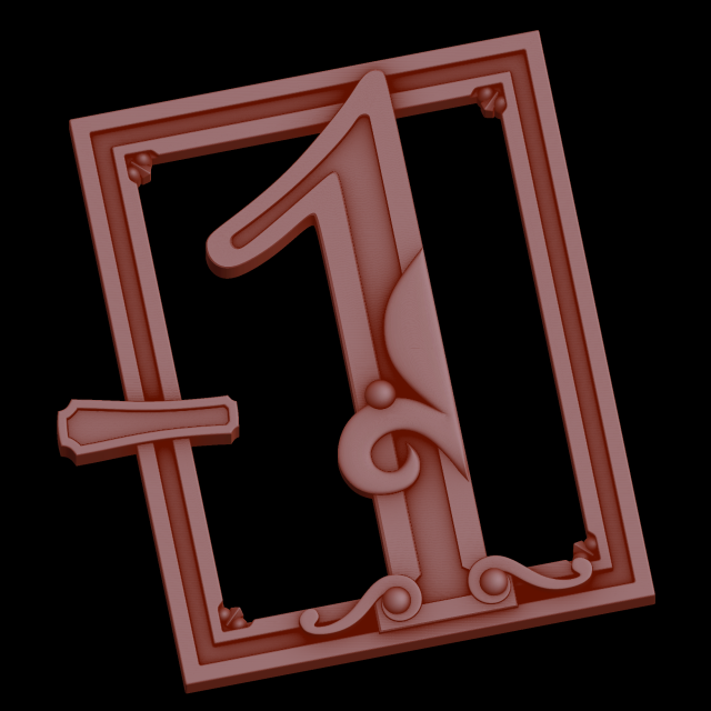 Relief 3in1 3D Print Model .c4d .max .obj .3ds .fbx .stl .blend 
