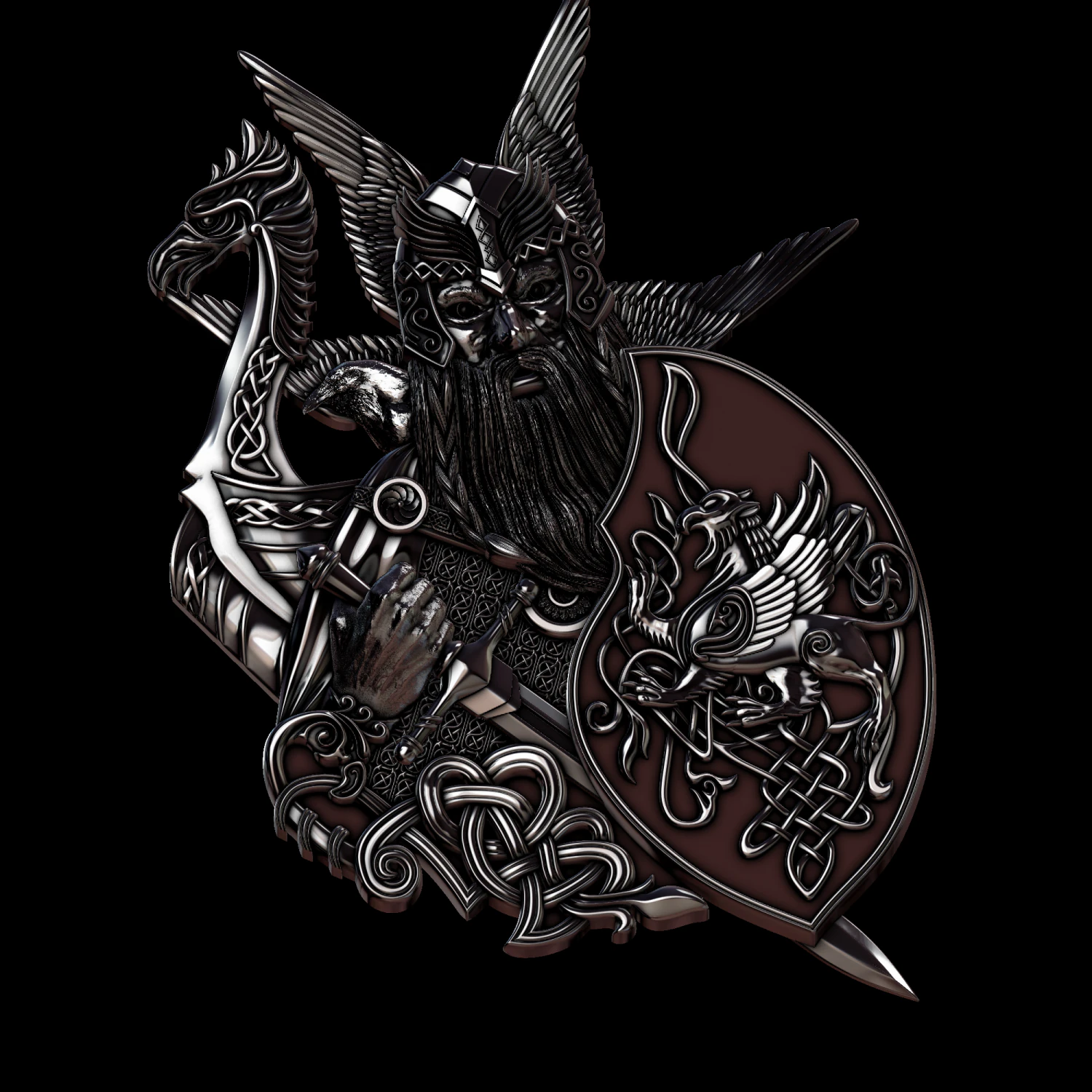 Relief 3D Print Model .c4d .max .obj .3ds .fbx .stl .blend 
