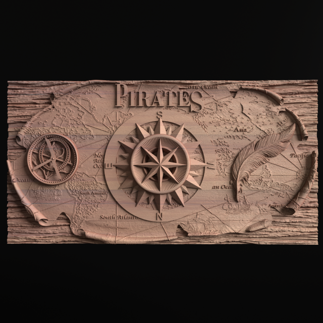 Relief Modello di stampa 3D .c4d .max .obj .3ds .fbx .stl .blend