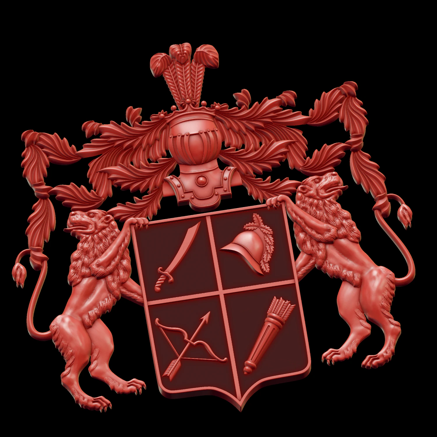 Relief 3D Print Model .c4d .max .obj .3ds .fbx .stl .blend 