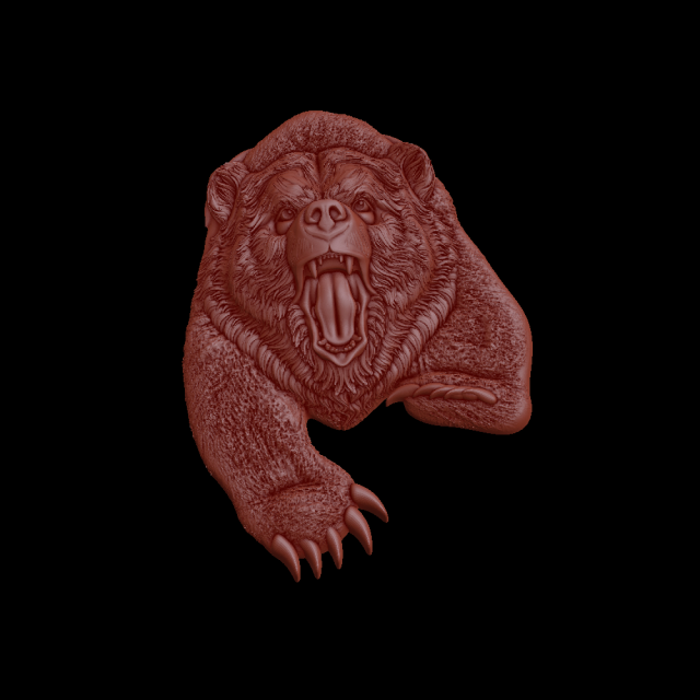 Relief 3D Baskı Modeli .c4d .max .obj .3ds .fbx .stl .blend