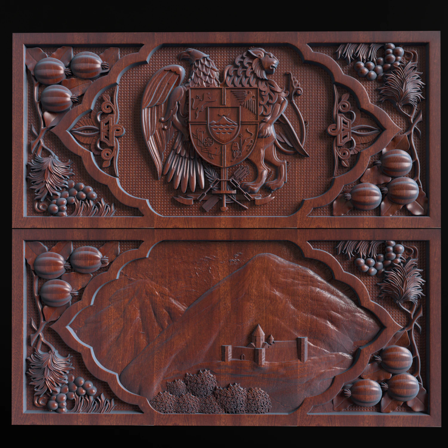 Relief 3D Print Model .c4d .max .obj .3ds .fbx .stl .blend 