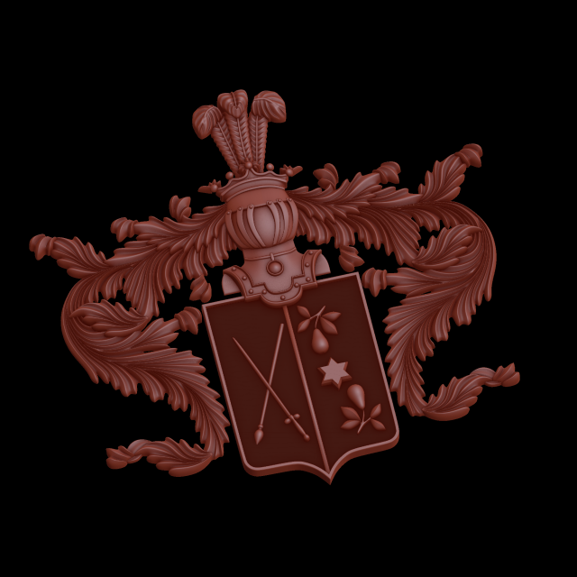 Relief 3D-Druckmodell .c4d .max .obj .3ds .fbx .stl .blend 