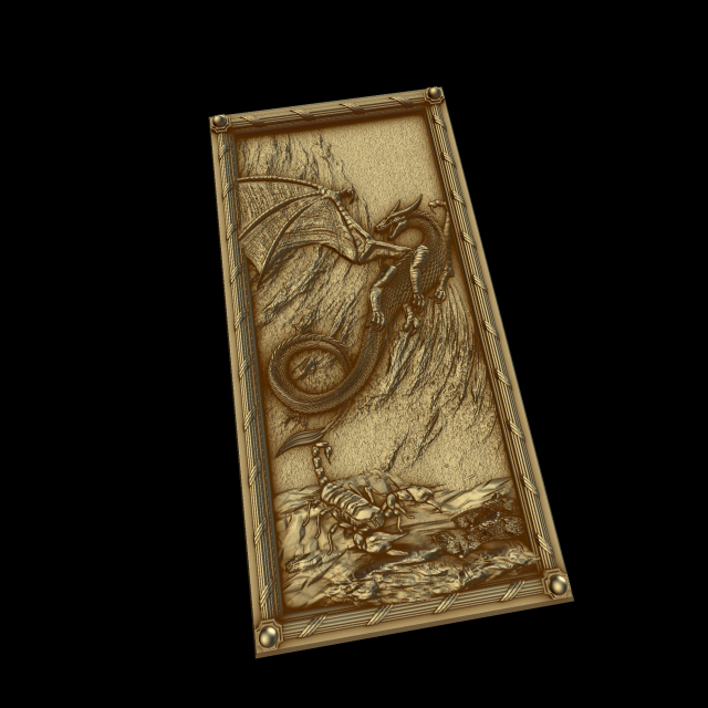 Relief Model do druku 3D .c4d .max .obj .3ds .fbx .stl .blend 