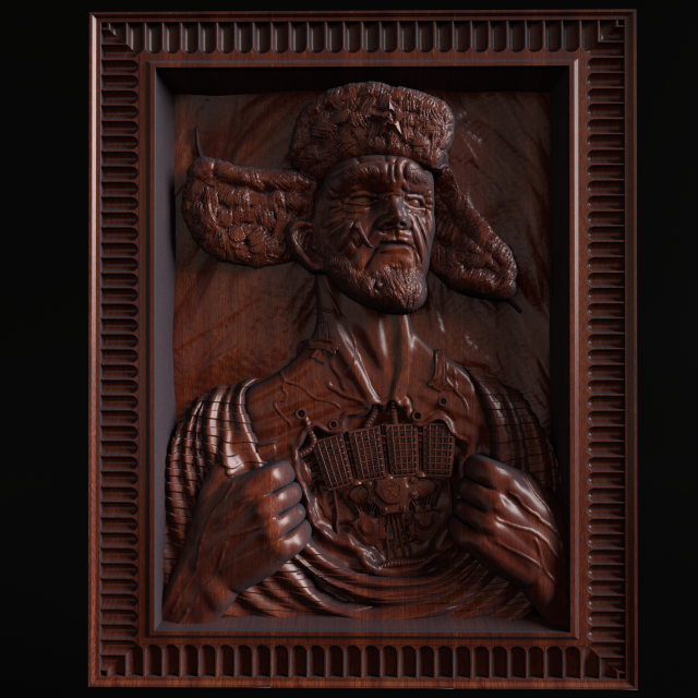 Relief Modello di stampa 3D .c4d .max .obj .3ds .fbx .stl .blend 