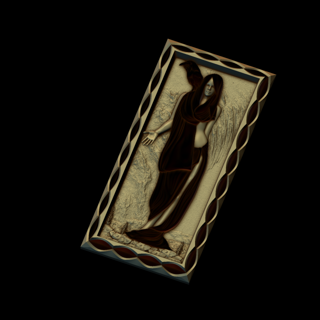 Relief 3D-Druckmodell .c4d .max .obj .3ds .fbx .stl .blend 