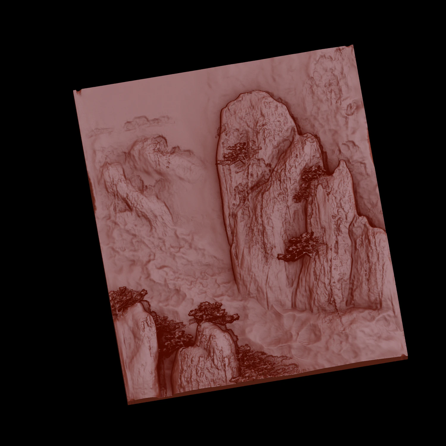 Relief 3D Print Model .c4d .max .obj .3ds .fbx .stl .blend