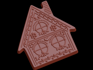 Gingerbread shape Model Cetak 3D