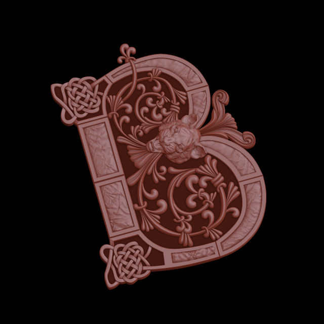 Relief Model do druku 3D .c4d .max .obj .3ds .fbx .stl .blend