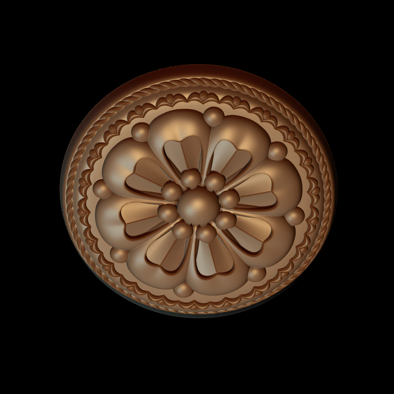 Gingerbread shape 3D Print Model .c4d .max .obj .3ds .fbx .stl .blend 