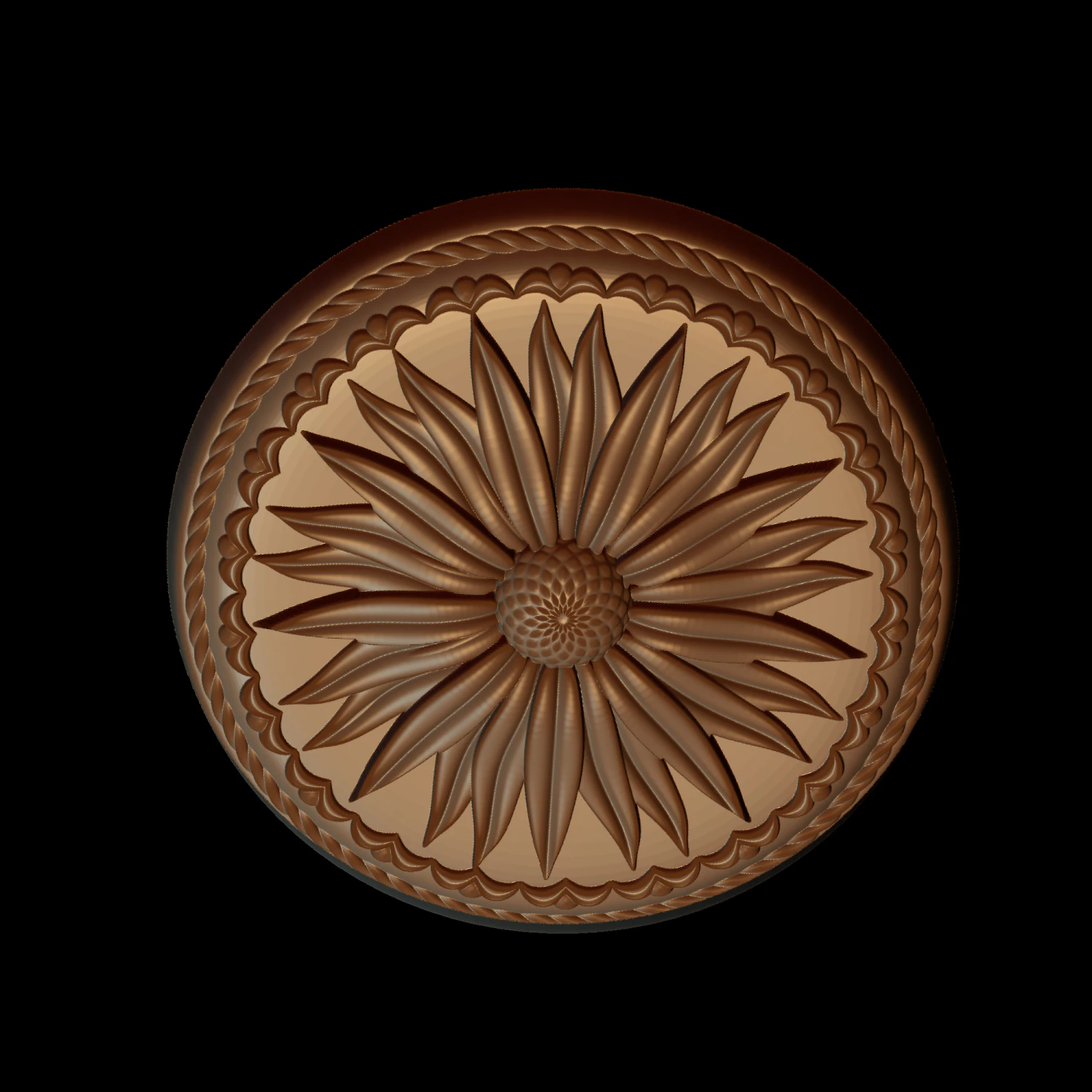 Gingerbread shape 3D Print Model .c4d .max .obj .3ds .fbx .stl .blend 