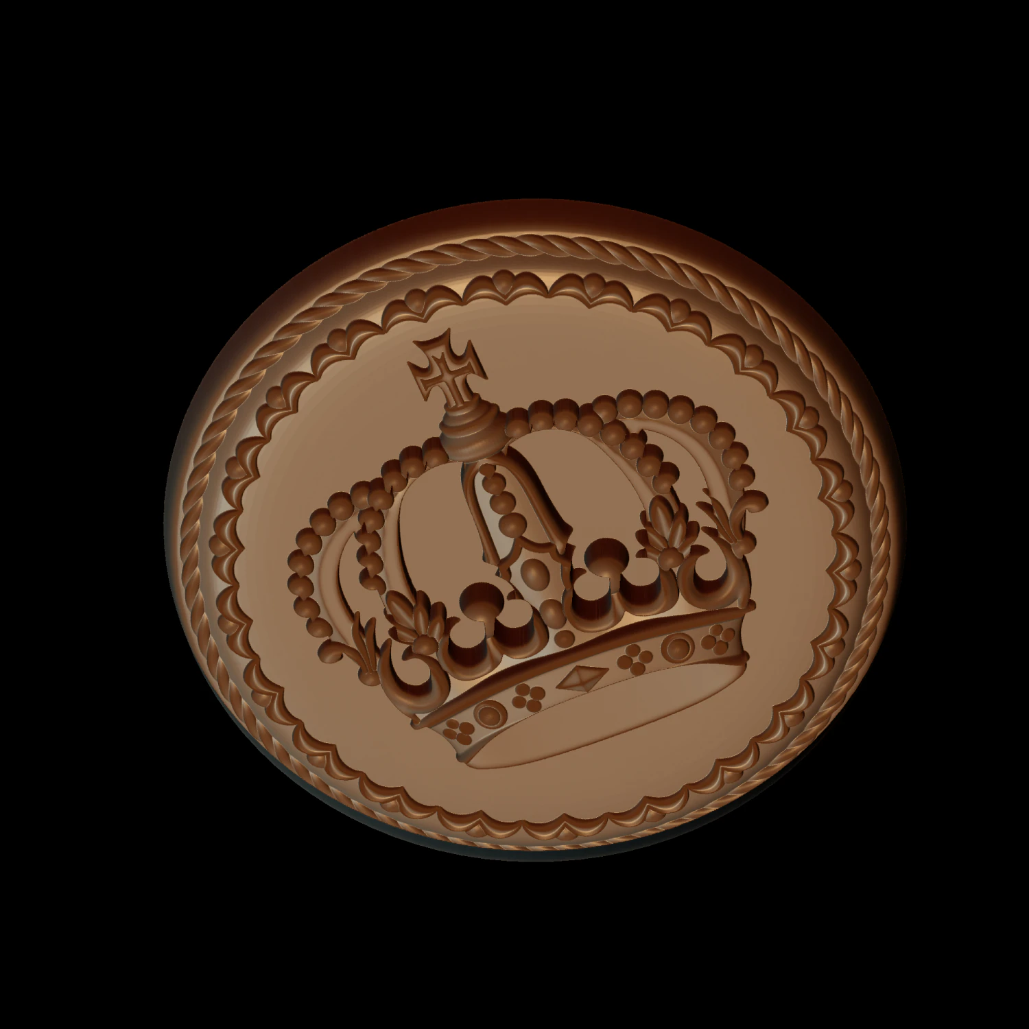 Gingerbread shape 3D Print Model .c4d .max .obj .3ds .fbx .stl .blend 