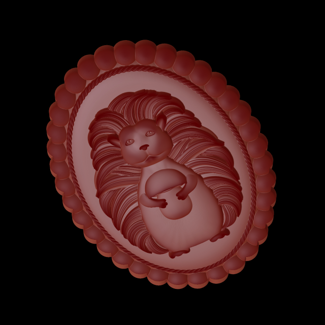 Gingerbread shape 3D Print Model .c4d .max .obj .3ds .fbx .stl .blend 