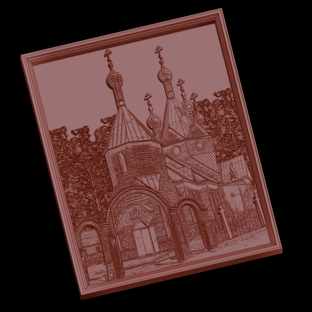 Relief Model do druku 3D .c4d .max .obj .3ds .fbx .stl .blend 