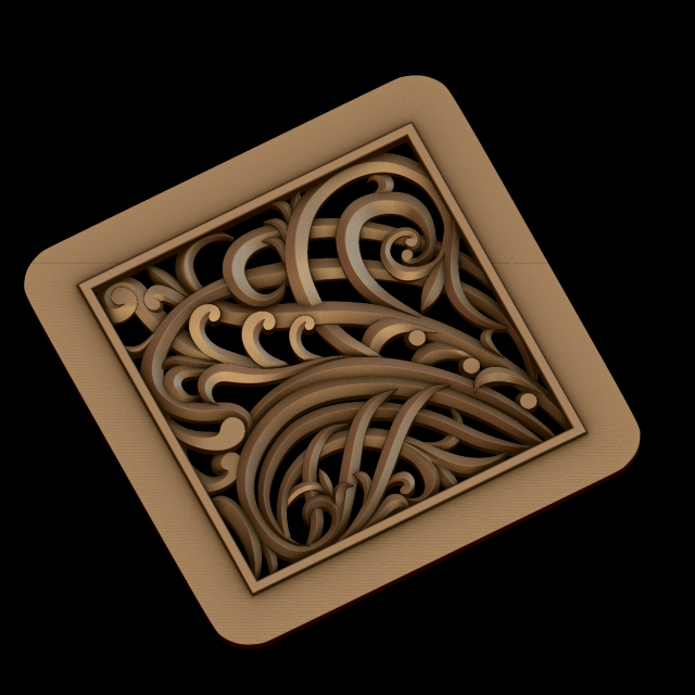 Relief Modello di stampa 3D .c4d .max .obj .3ds .fbx .stl .blend