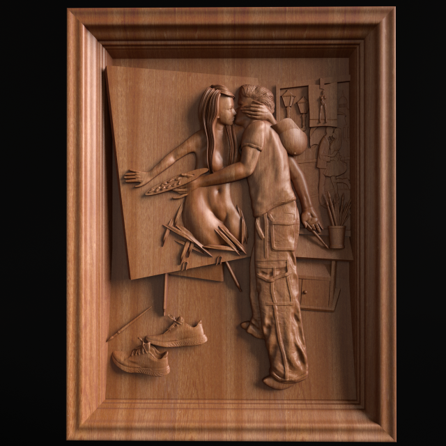 Relief 3D Принт Модель .c4d .max .obj .3ds .fbx .stl .blend 