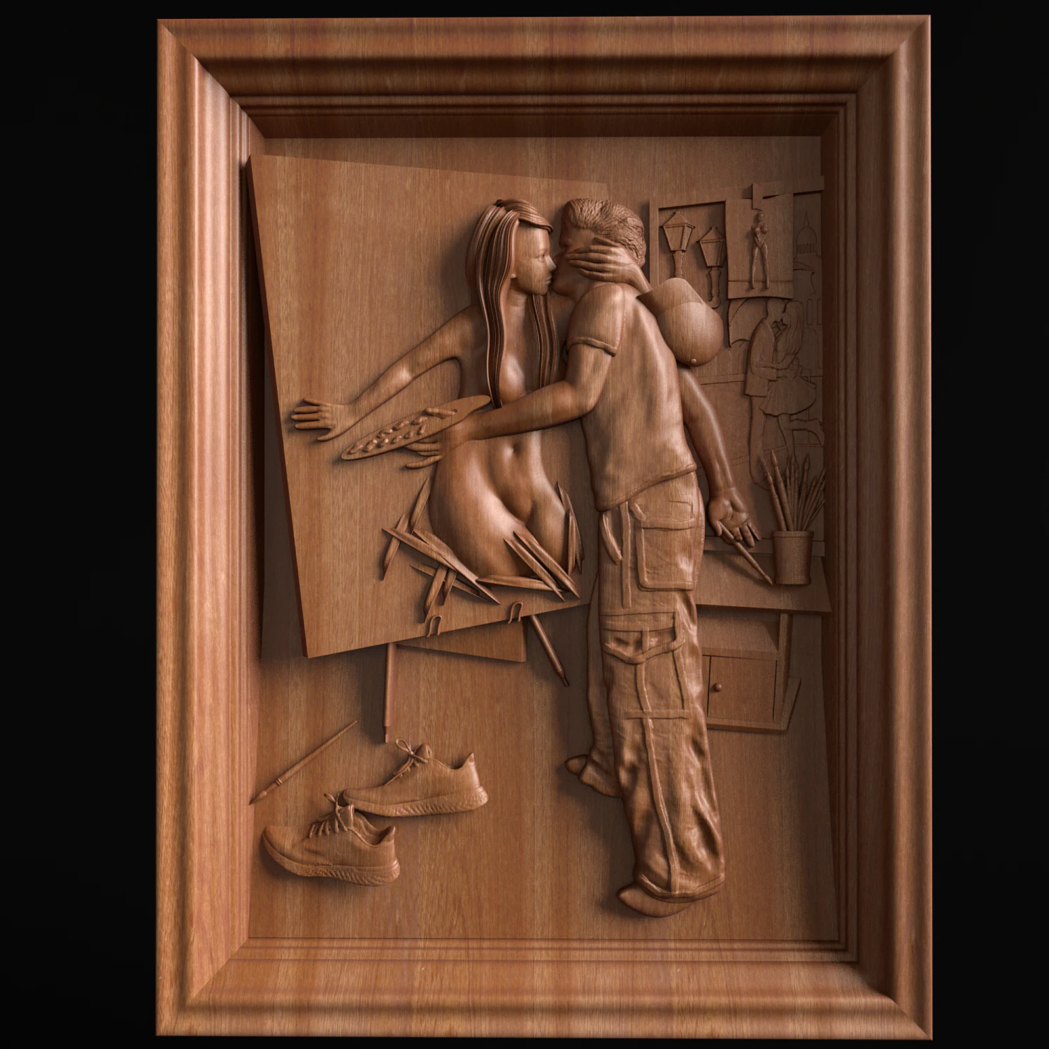 Relief 3D Print Model .c4d .max .obj .3ds .fbx .stl .blend