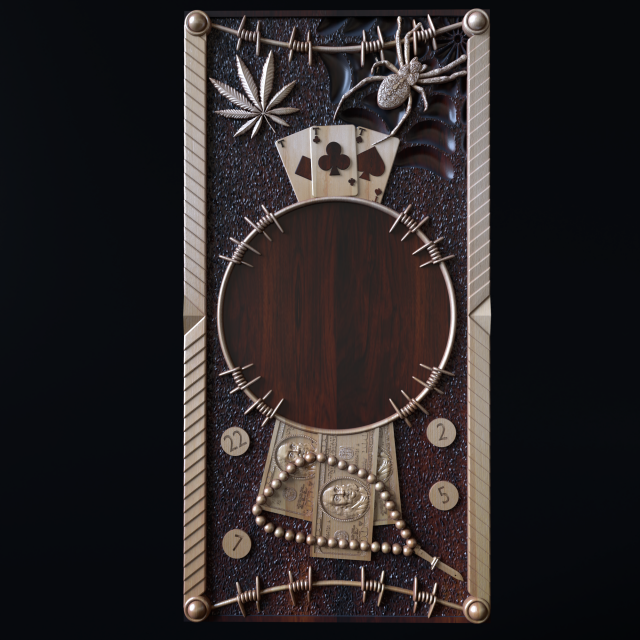 Relief 3D Baskı Modeli .c4d .max .obj .3ds .fbx .stl .blend 