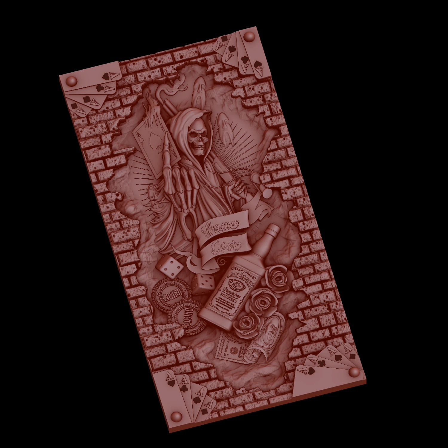 Relief 3D Print Model .c4d .max .obj .3ds .fbx .stl .blend 