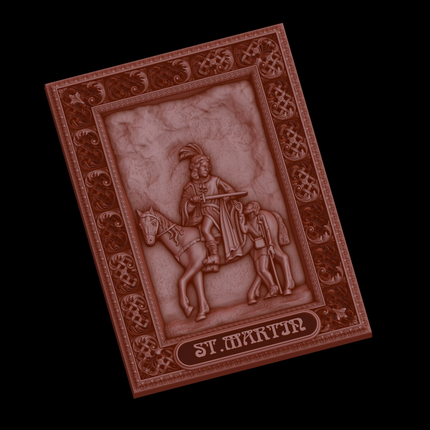 Relief 3D Print Model .c4d .max .obj .3ds .fbx .stl .blend 