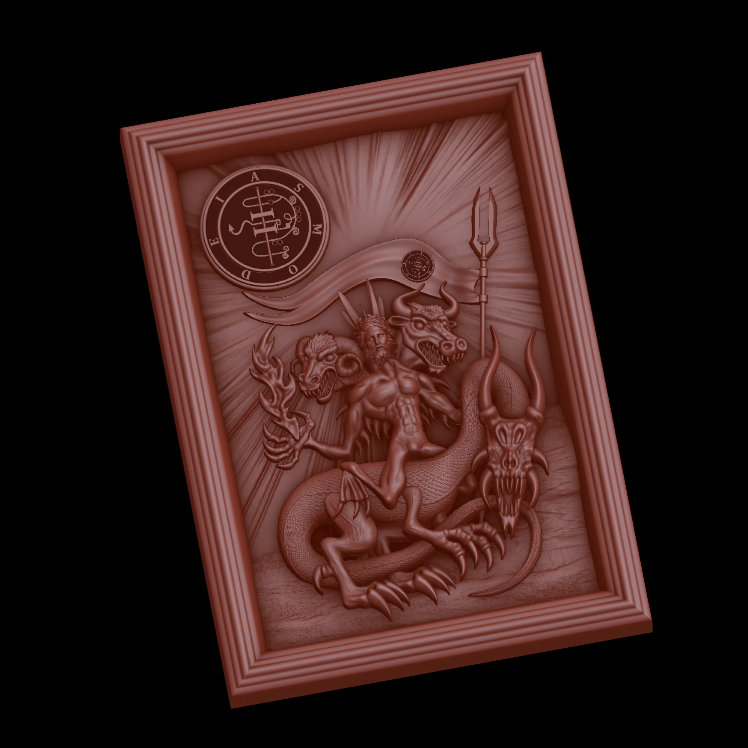 Relief 3D Print Model .c4d .max .obj .3ds .fbx .stl .blend 