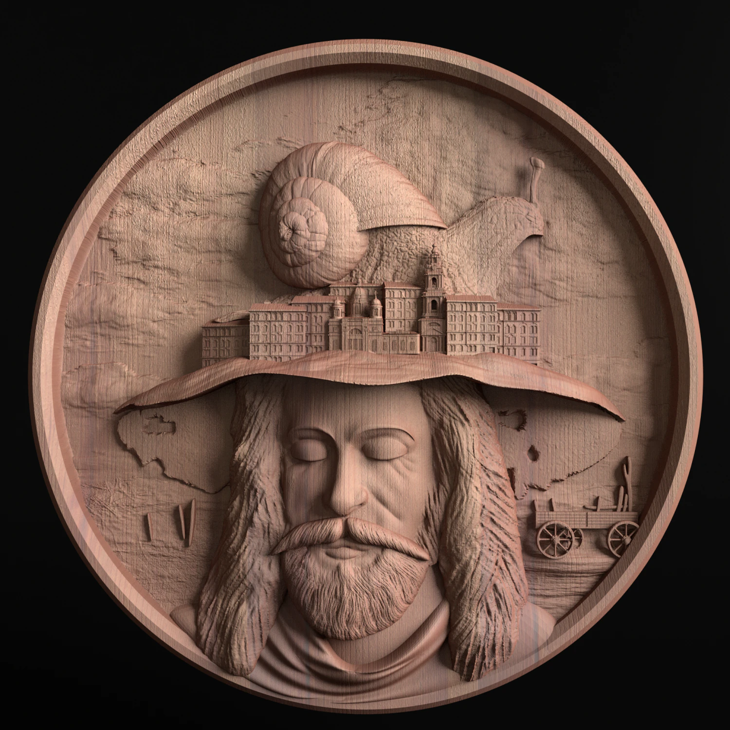 Relief 3D Print Model .c4d .max .obj .3ds .fbx .stl .blend