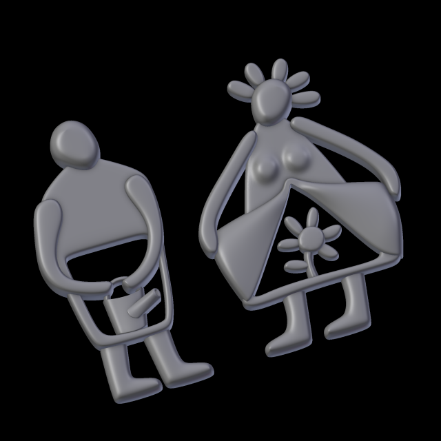 Relief 3D प्रिंट मॉडल .c4d .max .obj .3ds .fbx .stl .blend 
