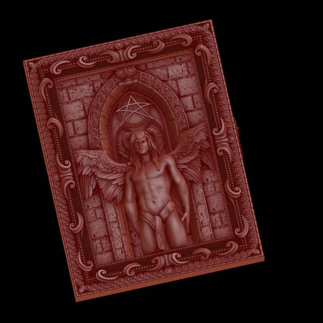 Relief 3D Baskı Modeli .c4d .max .obj .3ds .fbx .stl .blend 