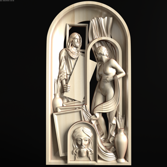 Relief Modelo de Impressão 3D .c4d .max .obj .3ds .fbx .stl .blend 