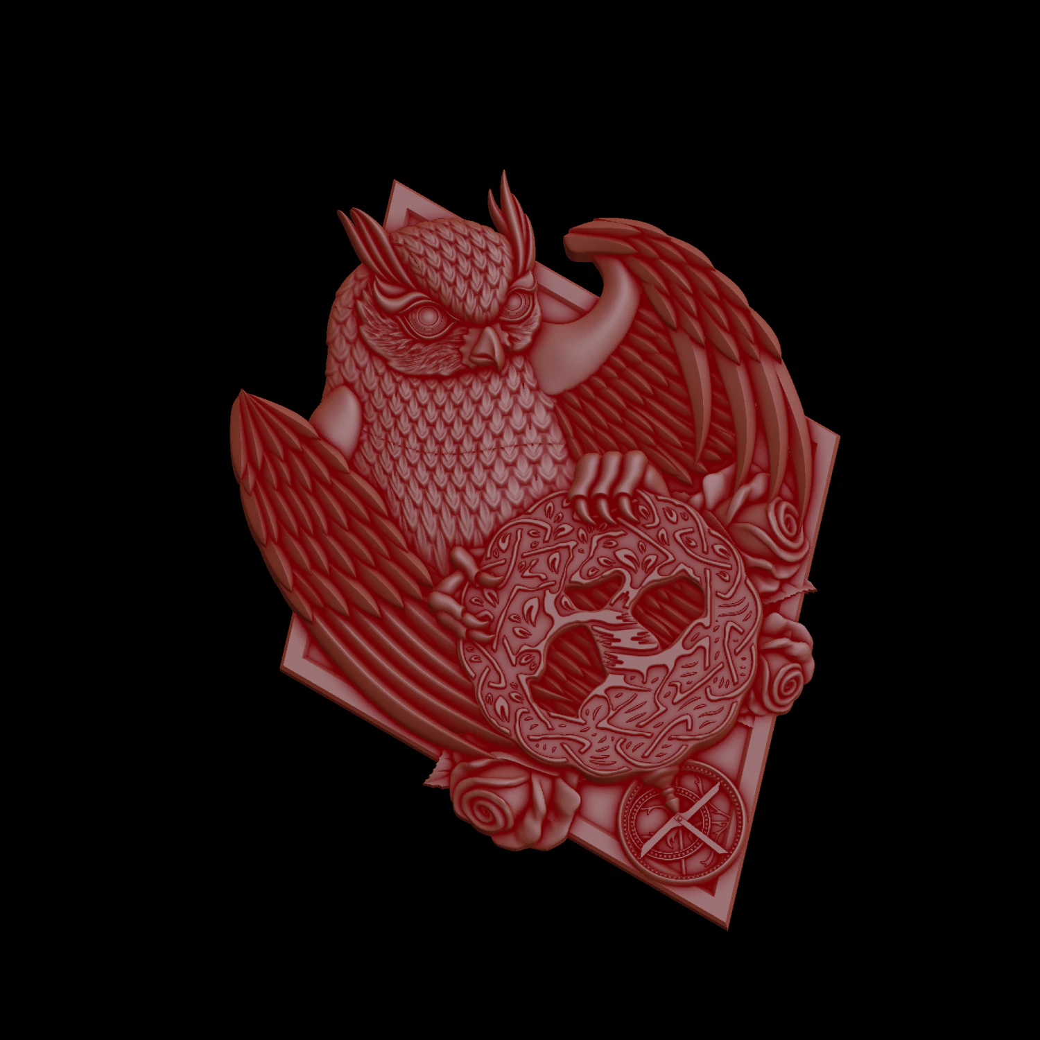 Relief 3D Print Model .c4d .max .obj .3ds .fbx .stl .blend 