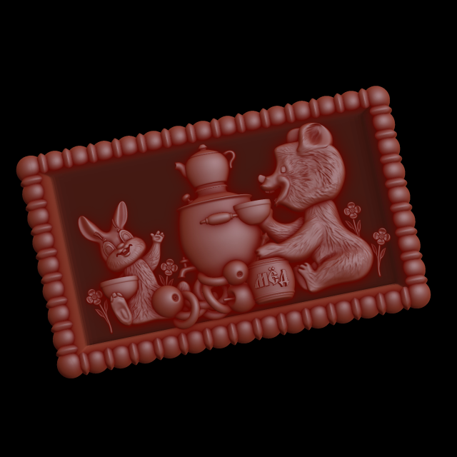 Relief 3Dプリントモデル .c4d .max .obj .3ds .fbx .stl .blend 