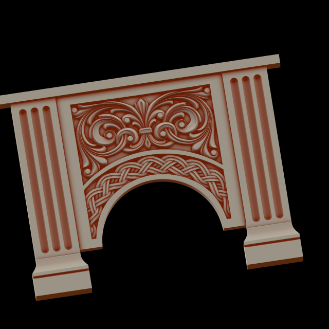 Relief Modelo de Impressão 3D .c4d .max .obj .3ds .fbx .stl .blend 
