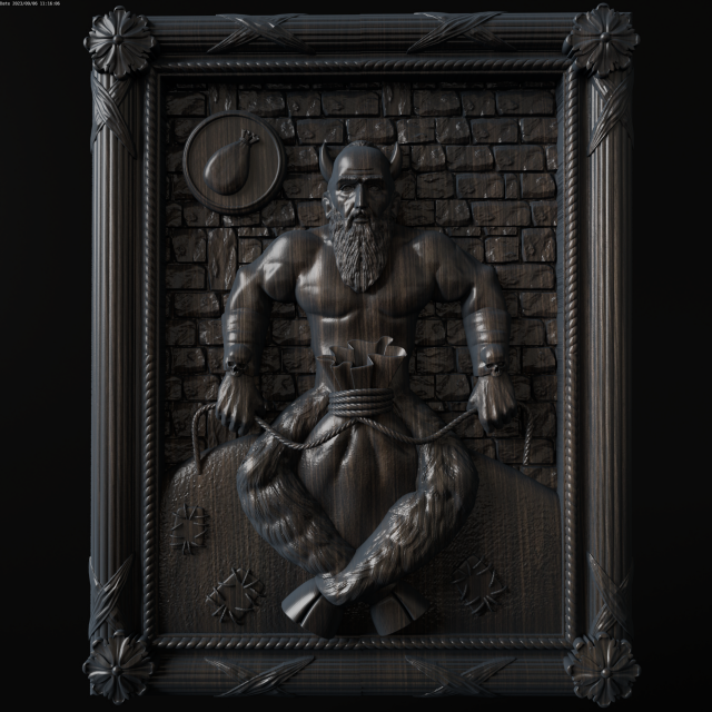Relief Model do druku 3D .c4d .max .obj .3ds .fbx .stl .blend 
